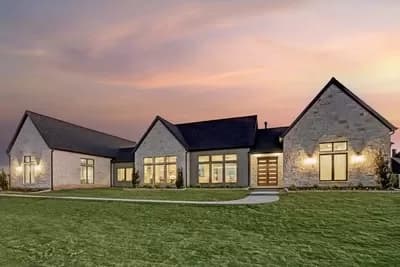 4-Bed Modern Ranch Home Plan Over 3000 Square Feet with 3-Car Garage