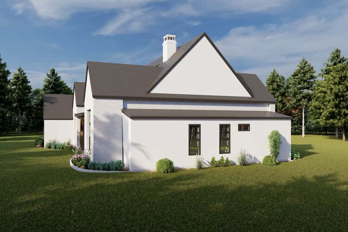 Plan 818050JSS: Transitional House Plan with Central Open Living Space - 2330 Sq Ft - Image #33 - Contemporary, Hill Country, Modern Farmhouse, Transitional