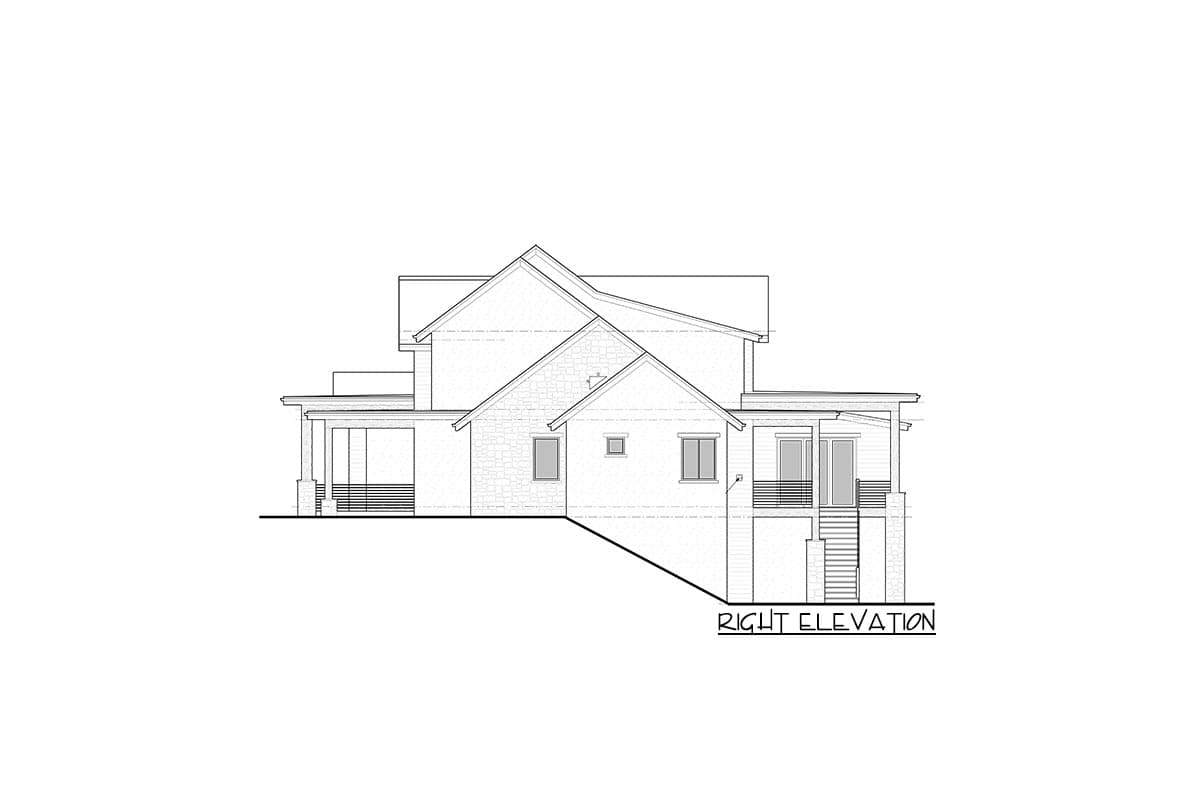 Plan 95199RW: Transitional New American House Plan with Optional Walkout Basement and In-law Suite - Image #6 - Contemporary, Country, Craftsman, New American, Northwest, Ranch, Transitional