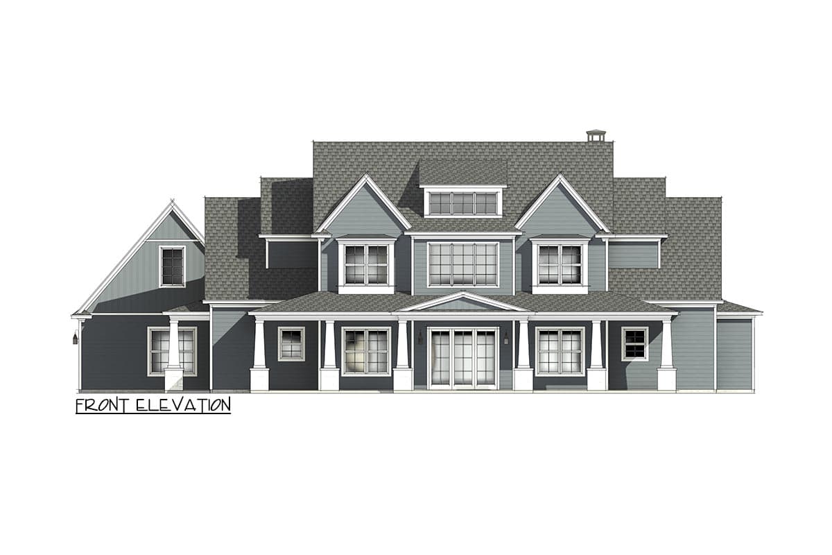 Plan 818051JSS: New American House Plan Under 4,000 Square Feet with Flex Room and Optional Game Room - Image #8 - Country, Craftsman, New American, Traditional