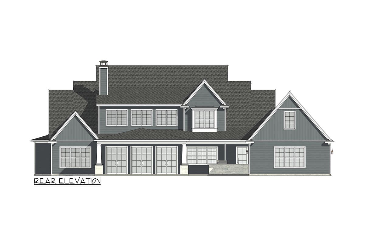 Plan 818051JSS: New American House Plan Under 4,000 Square Feet with Flex Room and Optional Game Room - Image #10 - Country, Craftsman, New American, Traditional