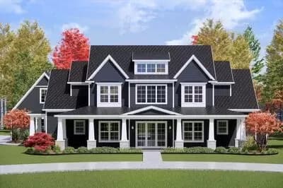 New American House Plan Under 4,000 Square Feet with Flex Room and Optional Game Room
