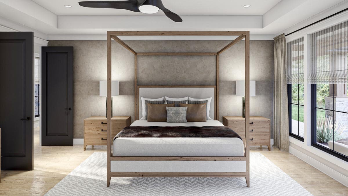 Plan 623224DJ: 4000 Square Foot Modern French Country House Plan with Beautiful Library - Image #13 - Contemporary, European, French Country, Mountain, New American, Rustic, Transitional