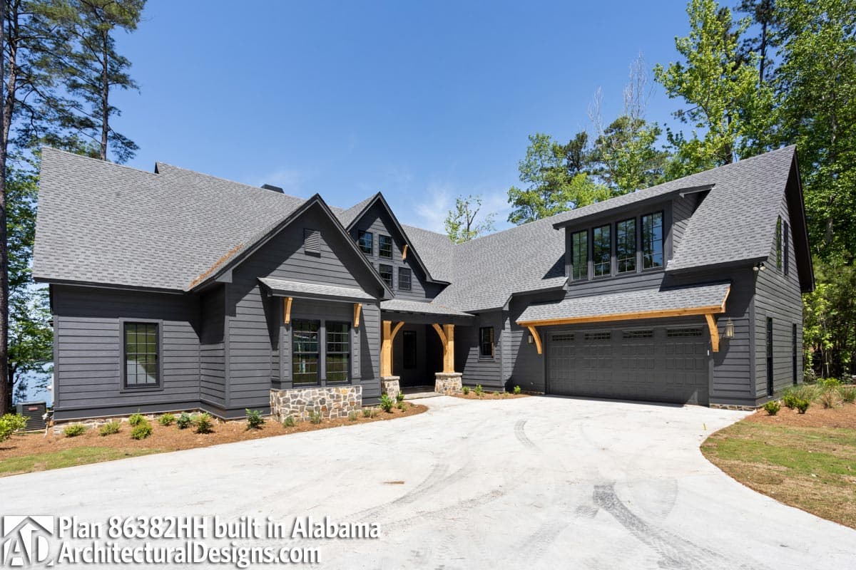 build gallery item - Country House Plan 86382HH comes to life in Alabama!