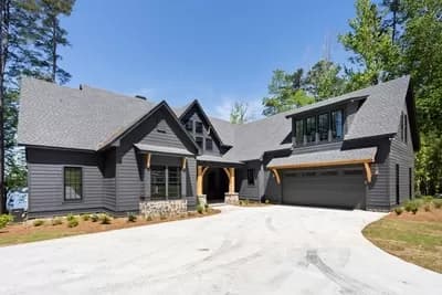 5-Bed Country Lake House Plan Under 3800 Square Feet with Two Master Suites 