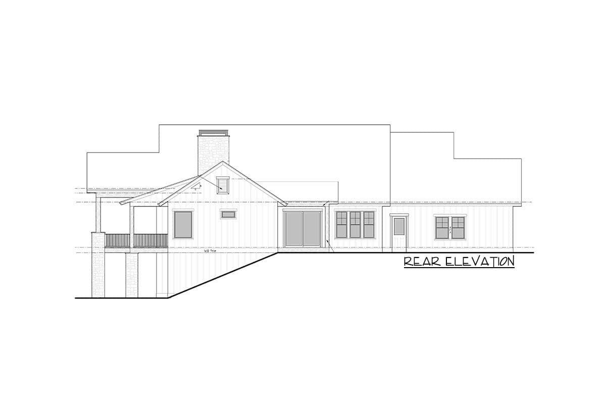 Plan 95201RW: Sloping Lot Mountain Farmhouse Plan Under 2800 Square Feet with Lower Level Expansion - Image #27 - Country, Craftsman, Farmhouse, Modern Farmhouse, Mountain, New American, Southern, Traditional