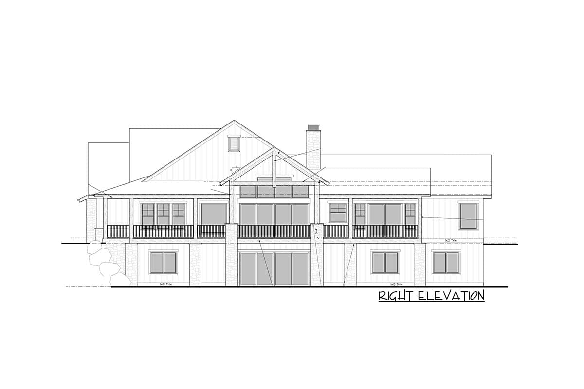 Plan 95201RW: Sloping Lot Mountain Farmhouse Plan Under 2800 Square Feet with Lower Level Expansion - Image #28 - Country, Craftsman, Farmhouse, Modern Farmhouse, Mountain, New American, Southern, Traditional