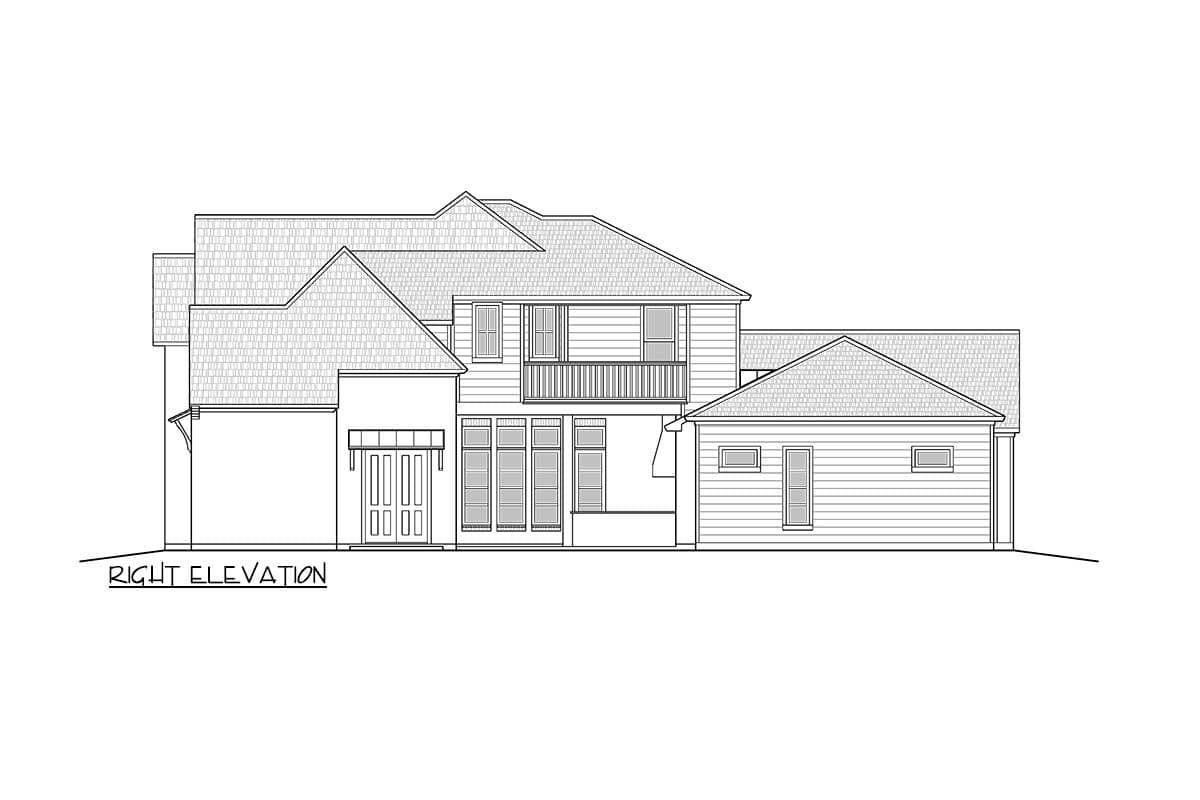 Plan 125000LEW: 4-Bed Transitional European House Plan Under 2800 Square Feet with Elaborate Outdoor Kitchen - Image #23 - Acadian, European, New American, Southern, Transitional