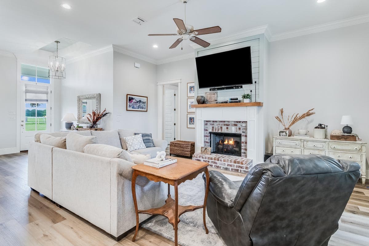 Plan 125002LEW: 2259 Square Foot Acadian-Style Farmhouse Plan with Outdoor Kitchen - Image #5 - Acadian, Country, Farmhouse, Modern Farmhouse, New American, Southern, Southern Traditional, Traditional