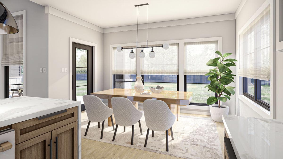 Plan 623225DJ: 4-Bed Modern Prairie-Style House Plan Just Under 3,000 Square Feet - Image #6 - Contemporary, Mid Century Modern, Modern, Prairie, Ranch