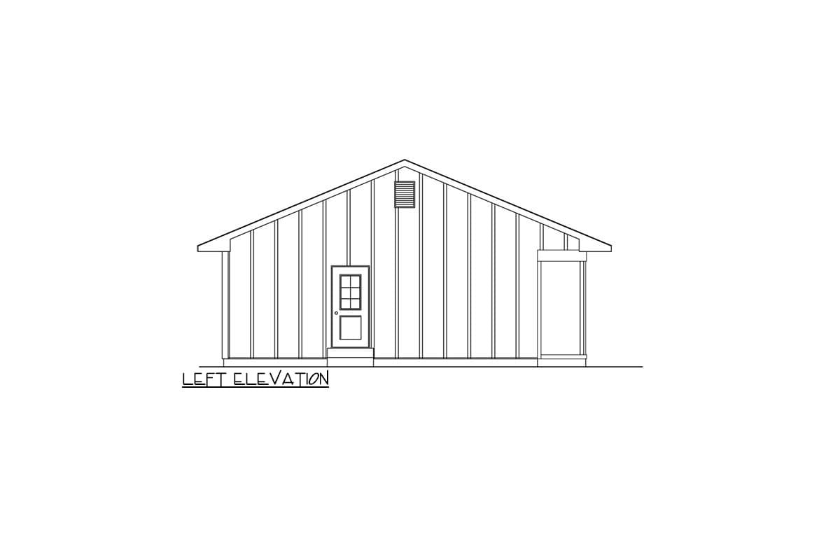 Plan 5700HA: 1400 Square Foot 3-Bed Ranch House Plan with 5-Columned Front Porch - Image #4 - Country, Ranch, Rustic