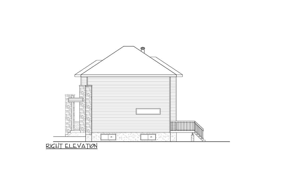 Plan 801049PM: 2-Story Modern House Plan Under 2500 Square Feet with 3 Upstairs Bedrooms - Image #4 - Contemporary, Mid Century Modern, Modern, Transitional