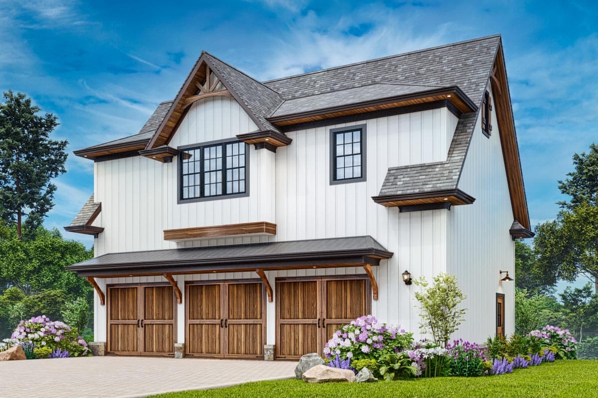 Plan 25805GE: 942 Square Foot Craftsman Garage Apartment - Image #9 - Country, Craftsman, New American, Rustic