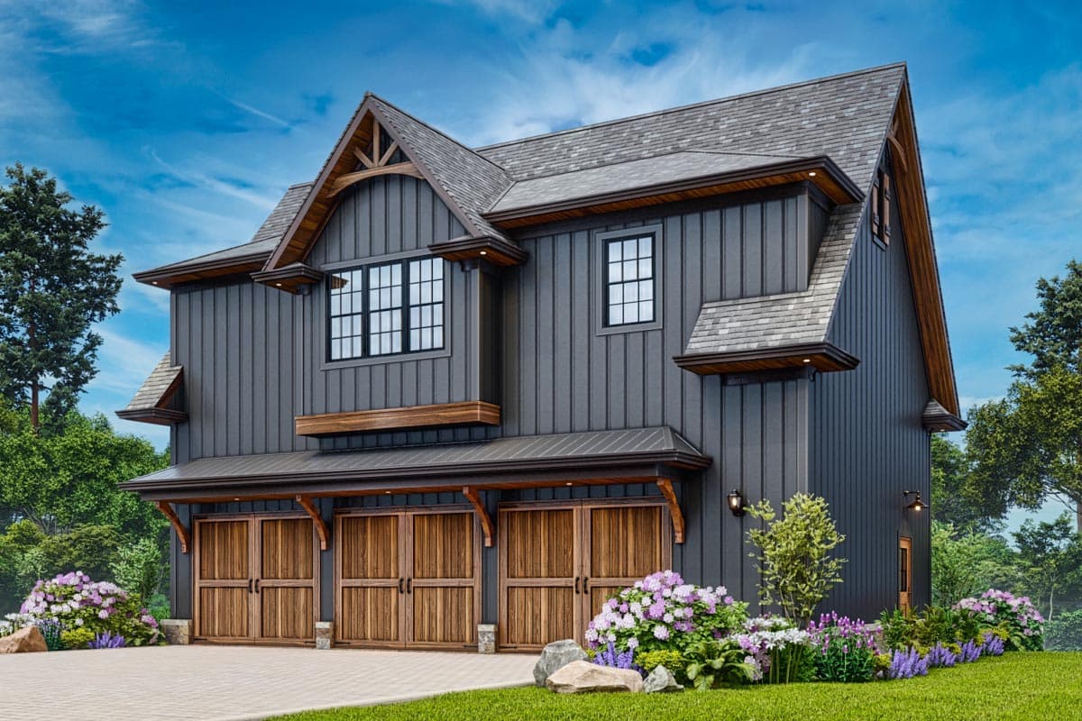 Plan 25805GE: 942 Square Foot Craftsman Garage Apartment - Image #10 - Country, Craftsman, New American, Rustic