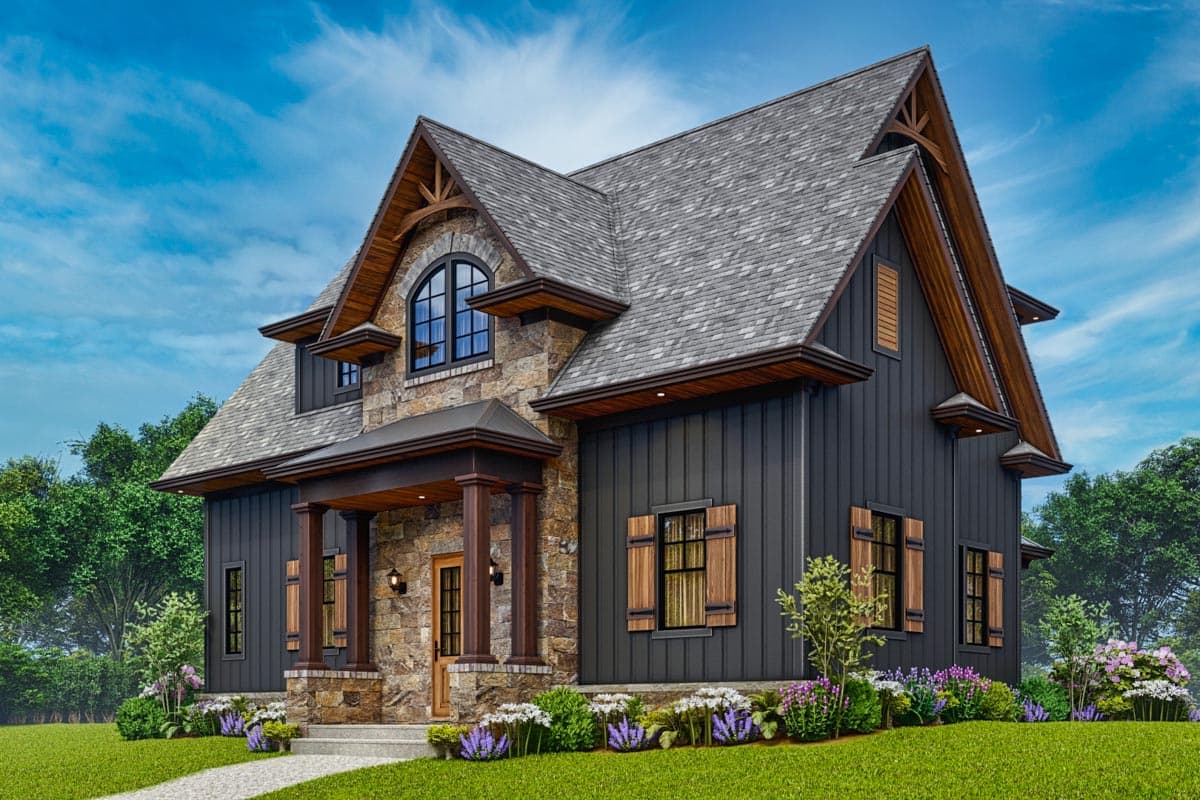 Plan 25805GE: 942 Square Foot Craftsman Garage Apartment - Image #12 - Country, Craftsman, New American, Rustic