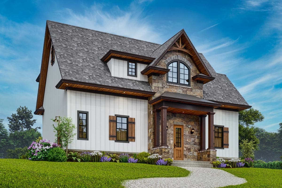 Plan 25805GE: 942 Square Foot Craftsman Garage Apartment - Image #15 - Country, Craftsman, New American, Rustic