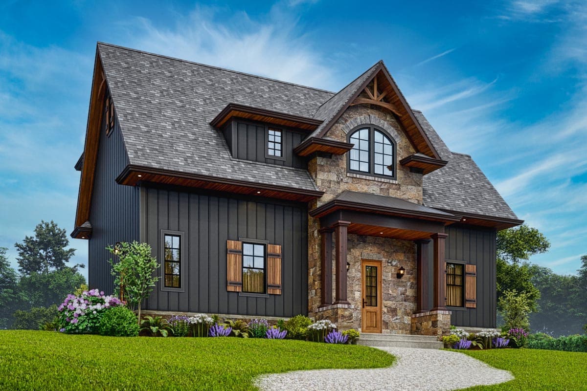 Plan 25805GE: 942 Square Foot Craftsman Garage Apartment - Image #16 - Country, Craftsman, New American, Rustic