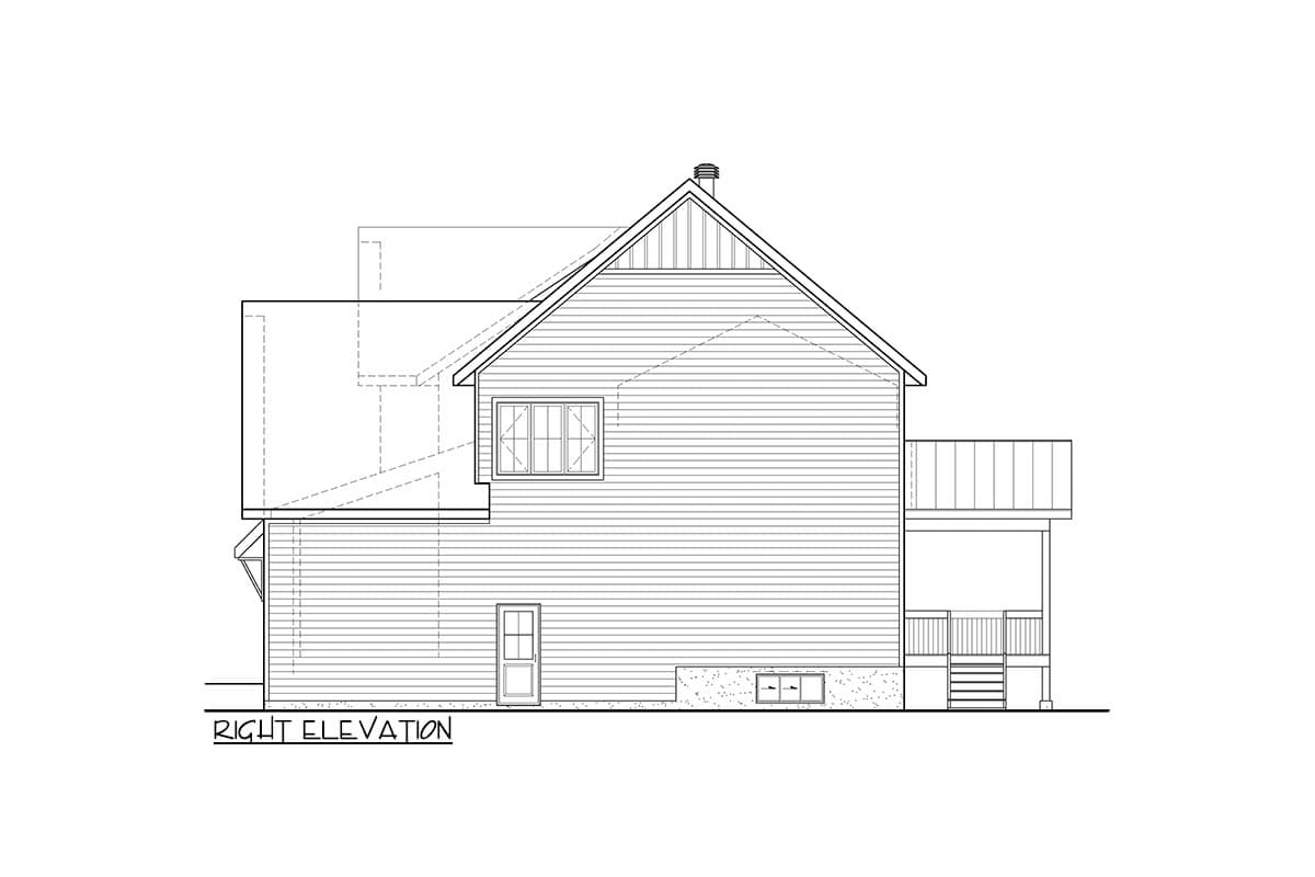 Plan 801062PM: 2-Story Farmhouse Plan Under 3200 Square Feet with Flex Room  - Image #5