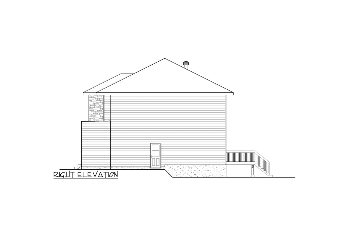 Plan 801063PM: Modern House Plan with 3 Upstairs Bedrooms Plus Laundry - 2184 Sq Ft - Image #4 - Contemporary, Modern, Northwest