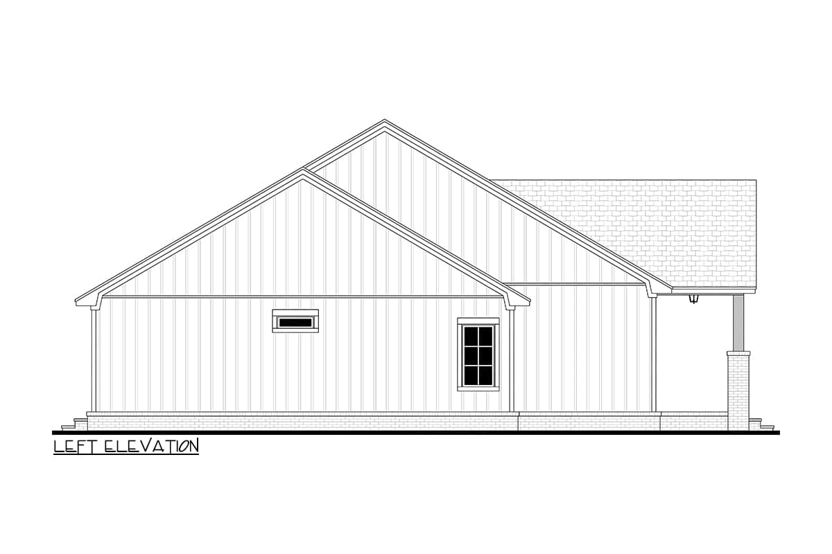 Plan 51934HZ: 3-Bed Modern Farmhouse Cottage Under 1600 Square Feet - Image #5 - Cottage, Country, Craftsman, Modern Farmhouse