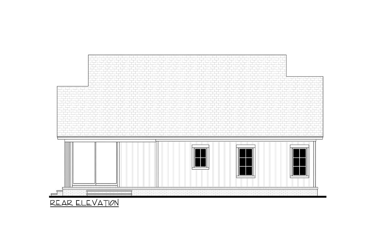 Plan 51934HZ: 3-Bed Modern Farmhouse Cottage Under 1600 Square Feet - Image #6 - Cottage, Country, Craftsman, Modern Farmhouse