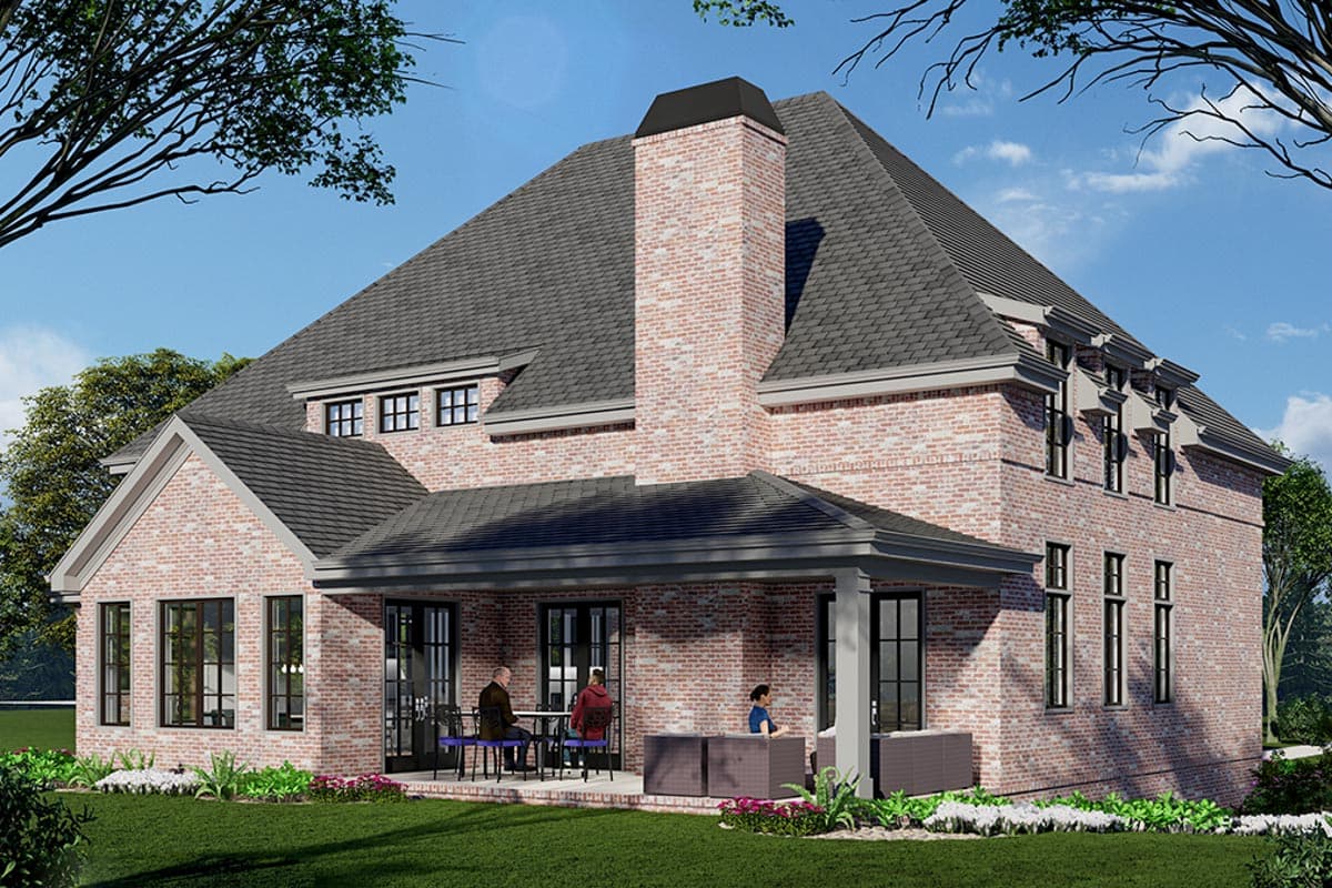 Plan 29918LDG: 4-Bed French Eclectic House Plan Under 4200 Square Feet - Image #4 - European, French Country, Southern, Traditional, Transitional