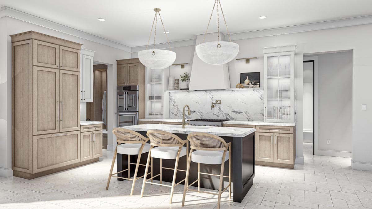 Plan 623226DJ: 2230 Square Foot Modern Prairie House Plan with 3 Beds and an RV Garage - Image #6 - Contemporary, New American, Prairie, Ranch, Transitional