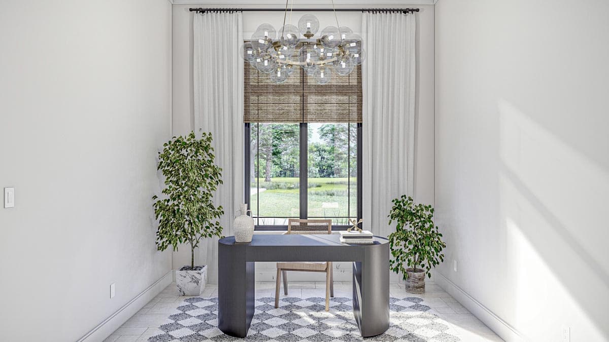 Plan 623226DJ: 2230 Square Foot Modern Prairie House Plan with 3 Beds and an RV Garage - Image #9 - Contemporary, New American, Prairie, Ranch, Transitional