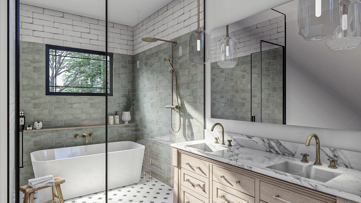 Plan 623226DJ: 2230 Square Foot Modern Prairie House Plan with 3 Beds and an RV Garage - Image #12 - Contemporary, New American, Prairie, Ranch, Transitional