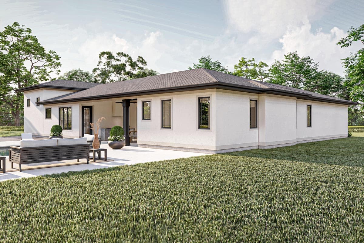 Plan 623226DJ: 2230 Square Foot Modern Prairie House Plan with 3 Beds and an RV Garage - Image #13 - Contemporary, New American, Prairie, Ranch, Transitional