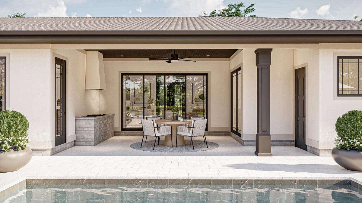 Plan 623226DJ: 2230 Square Foot Modern Prairie House Plan with 3 Beds and an RV Garage - Image #15 - Contemporary, New American, Prairie, Ranch, Transitional