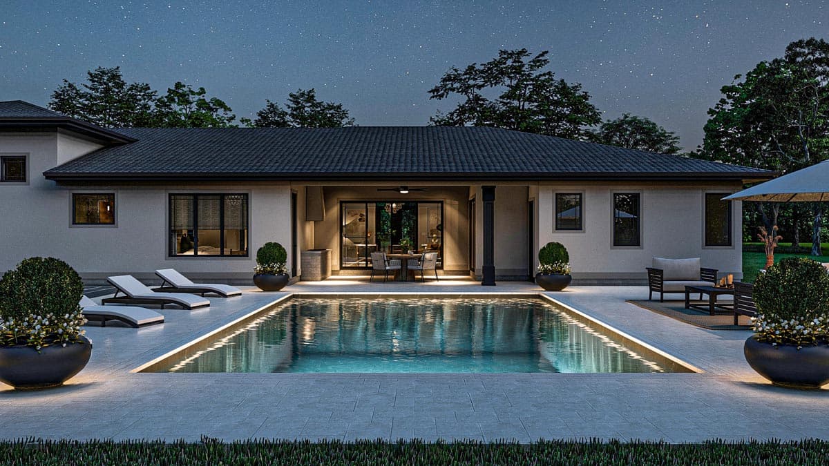 Plan 623226DJ: 2230 Square Foot Modern Prairie House Plan with 3 Beds and an RV Garage - Image #16 - Contemporary, New American, Prairie, Ranch, Transitional