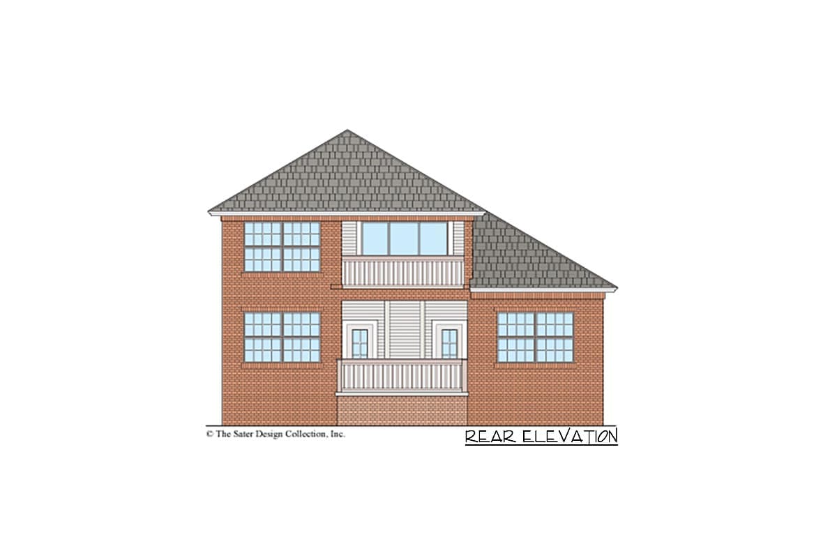 Plan 340113STR: 4-Bed House Plan Under 2100 Square Feet with Upstairs Game Room and Patio - Image #6 - Acadian, Southern, Traditional