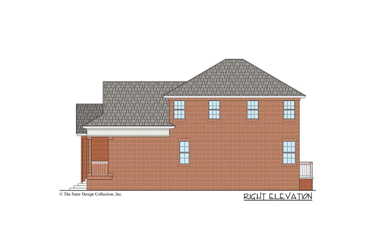 Plan 340113STR: 4-Bed House Plan Under 2100 Square Feet with Upstairs Game Room and Patio - Image #7 - Acadian, Southern, Traditional