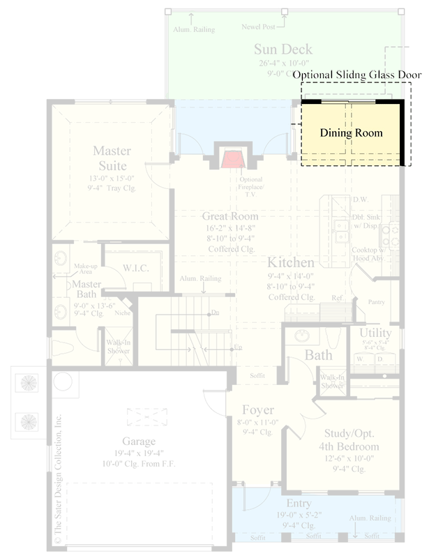 Plan 340115STR: Narrow Lot House Plan with Game Room and Multi-Generational Lower Level Apartment - Floor Plan - Optional Main Level Layout - Southern, Traditional, Transitional