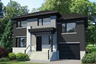 Contemporary 2-Bed House Plan with 1-Car Garage - 1236 Sq Ft