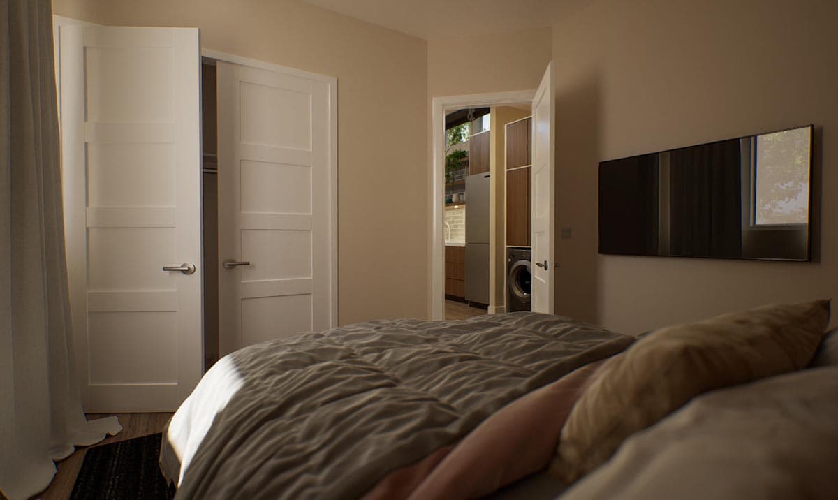 Plan 69795AM: 442 Square Foot Minimalist's Dream Home Plan - Image #12 - Contemporary, Northwest, Traditional