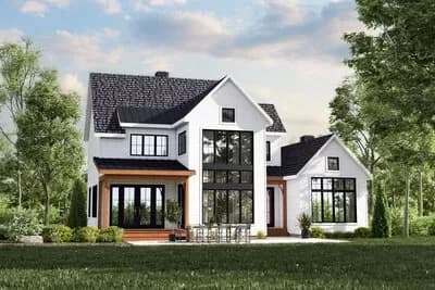 4-Bed Transitional Modern Farmhouse with Two-Story Great Room - 2010 Sq Ft