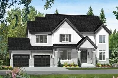 2-Story Transitional Farmhouse Plan with Over 3,000 Square Feet of Living Space