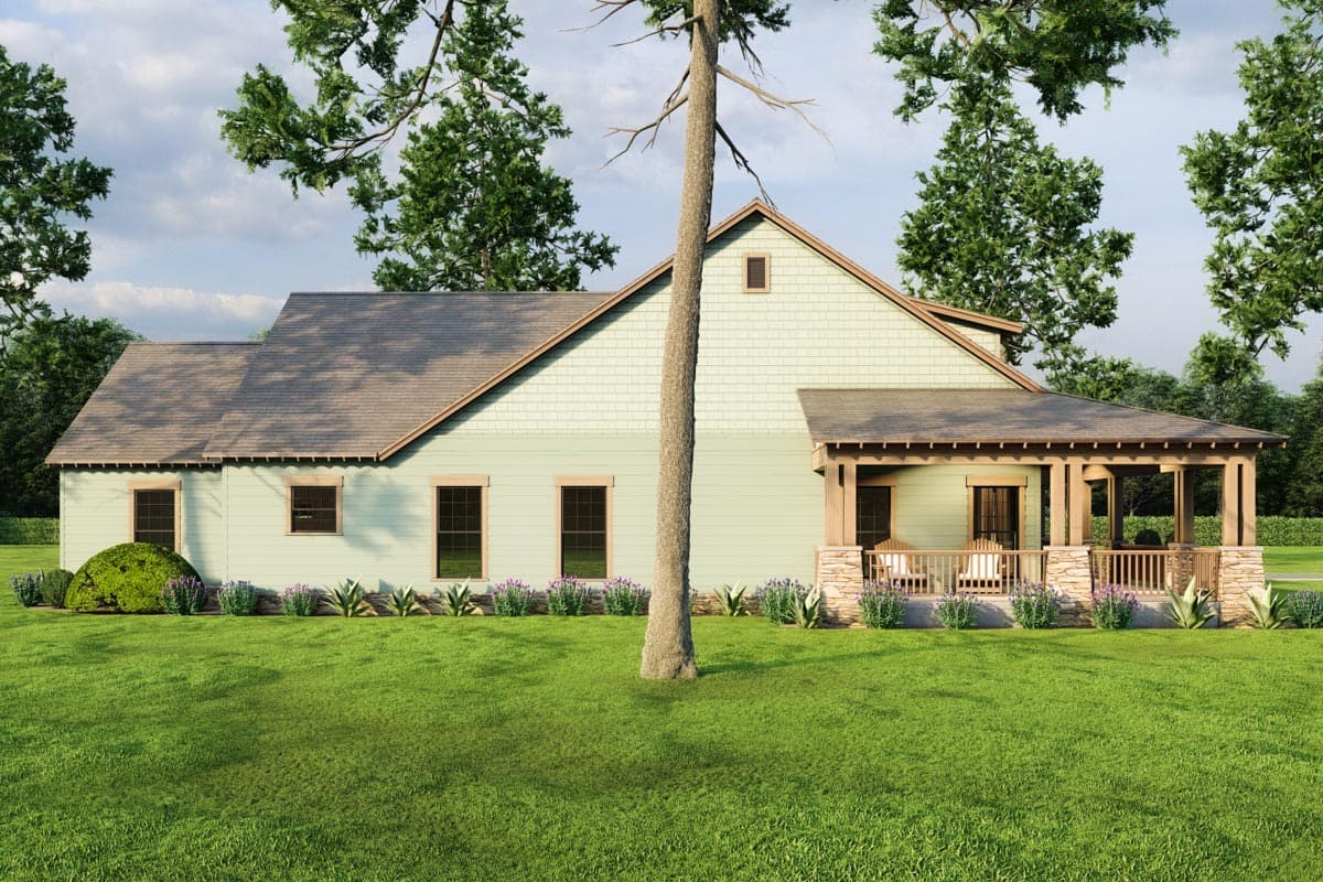 Plan 70845MK: Rustic and Expandable 1805 Square Foot Country House Plan with Wrap-Around Porch - Image #6 - Country, Craftsman, Farmhouse, Mountain, Rustic, Traditional