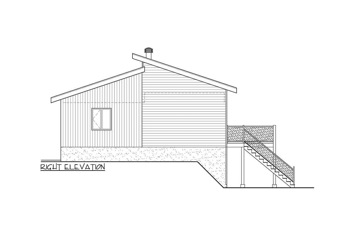 Plan 801084PM: 1661 Square Foot Modern Lake/Mountain House Plan with Walkout Basement - Image #5 - Mid Century Modern, Modern, Mountain