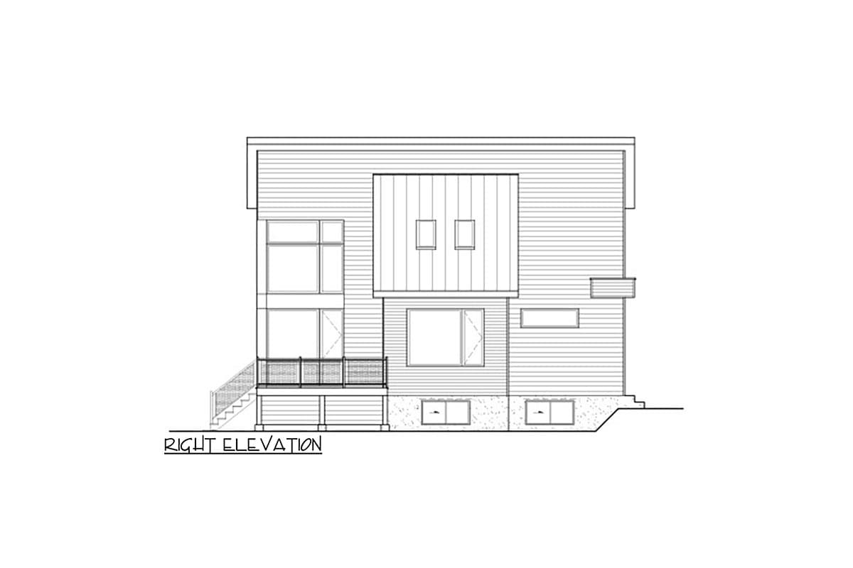 Plan 801090PM: 4-Bed Modern Cottage Plan Filled with Natural Light  - Image #4 - Contemporary, Cottage, Modern, Mountain