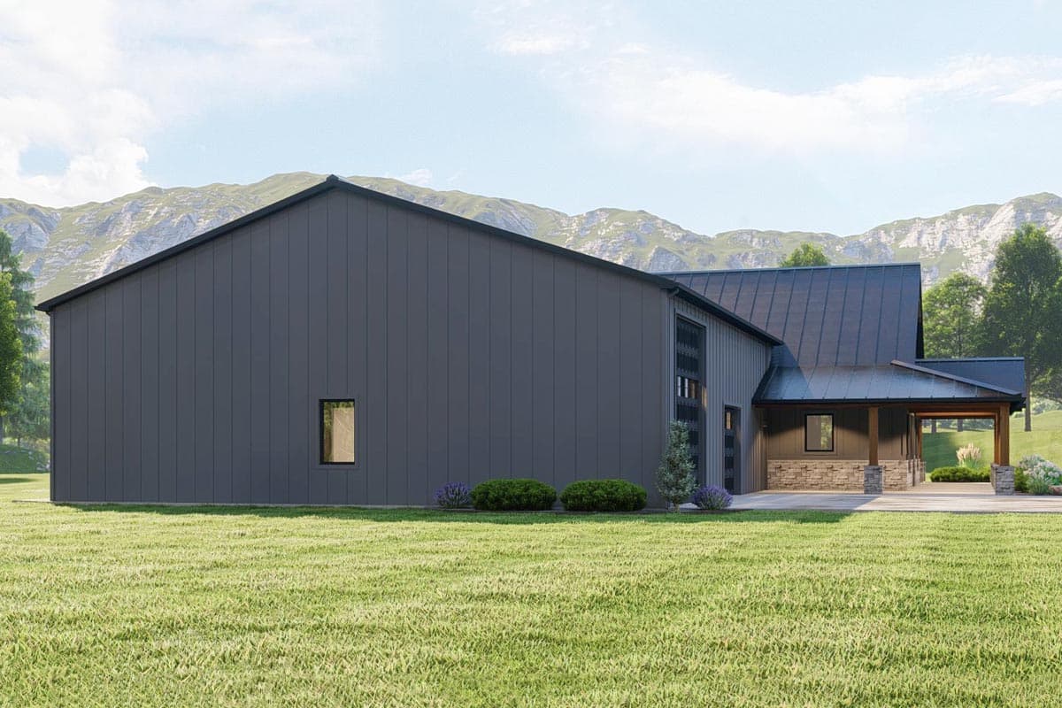 Plan 135231GRA: 3-Bed RV-Friendly Barndo-Style House Plan Under 3100 Square Feet - Image #6 - Barndominium, Country, Craftsman, Farmhouse, Mountain, Rustic