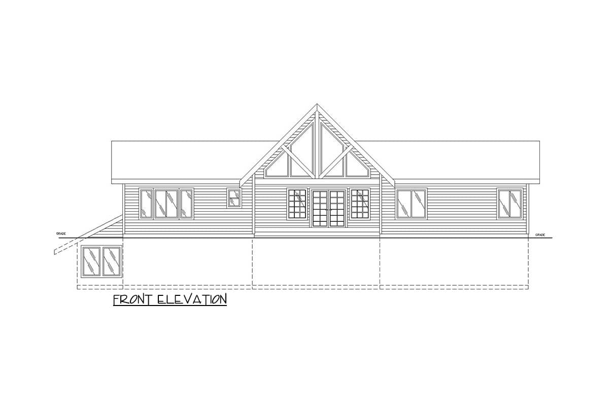 Plan 35031GH: Contemporary Mountain House Plan with 5 Bedrooms and Walkout Lower Level - Image #2 - Contemporary, Mountain