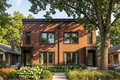 Modern Brick Duplex House Plan: 6 Beds, 2504 Sq Ft