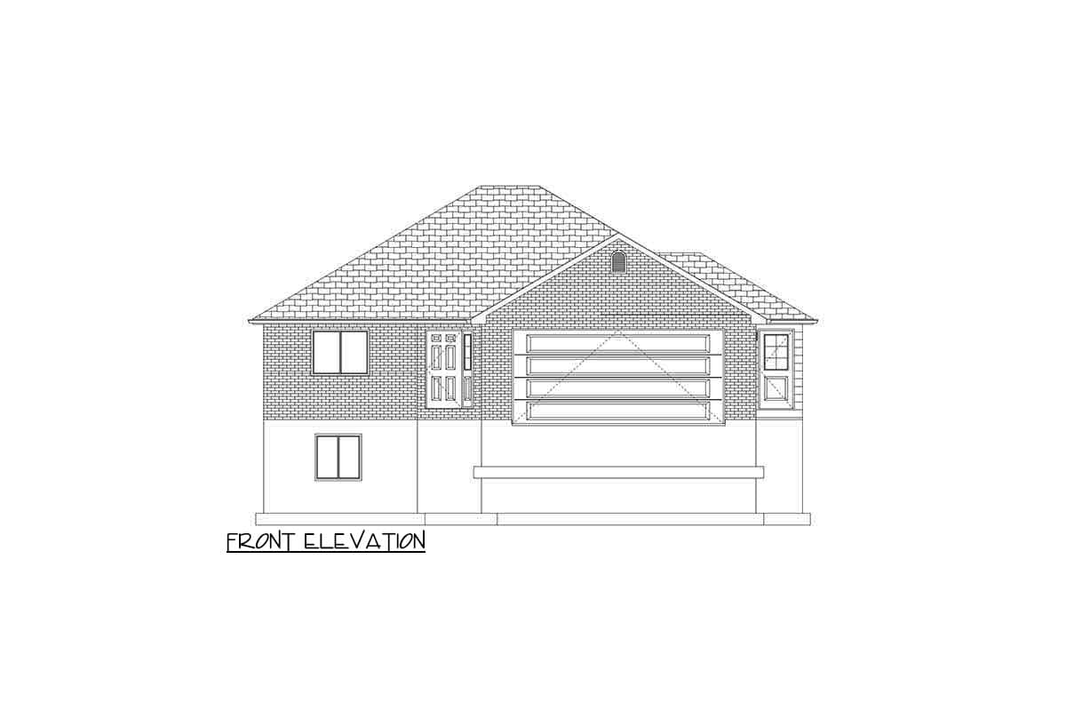 Plan 61431UT: 1714 Square Foot Hip Roof Ranch House Plan with Brick Exterior - Image #14 - Ranch, Southern, Traditional