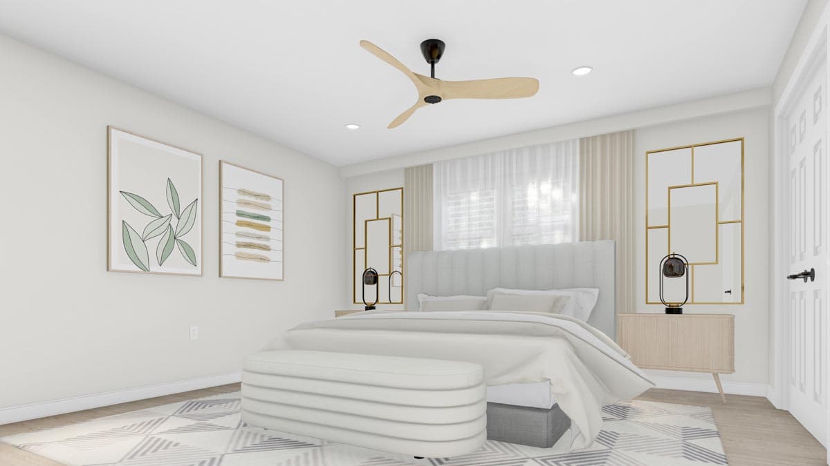 Plan 61431UT: 1714 Square Foot Hip Roof Ranch House Plan with Brick Exterior - Image #11 - Ranch, Southern, Traditional