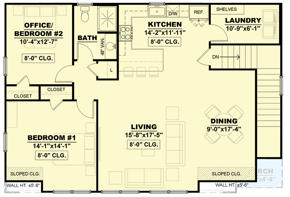 Plan 810018RBT: 1345 Square Foot Carriage House Plan with Flex Room - Floor Plan - 2nd Floor - Carriage, Country, Craftsman, Traditional
