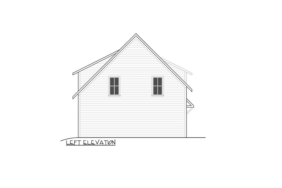 Plan 810018RBT: 1345 Square Foot Carriage House Plan with Flex Room - Image #5 - Carriage, Country, Craftsman, Traditional