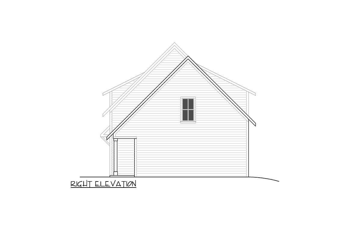 Plan 810018RBT: 1345 Square Foot Carriage House Plan with Flex Room - Image #7 - Carriage, Country, Craftsman, Traditional
